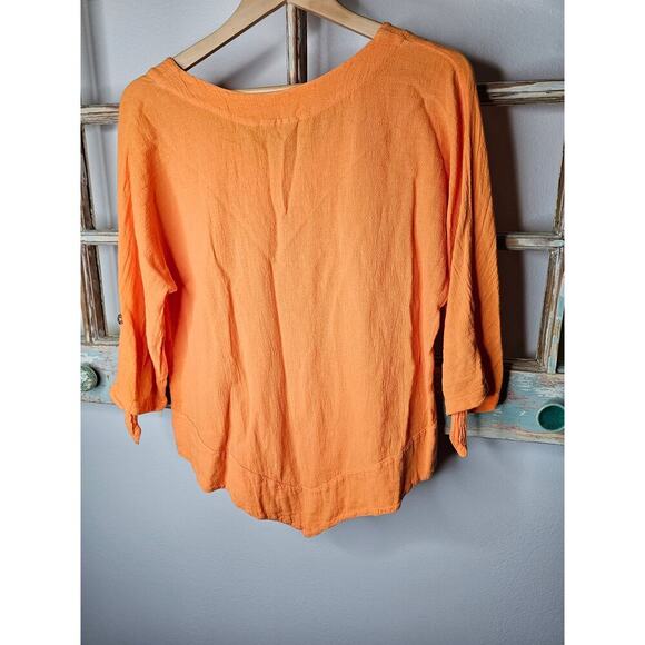 Cotton Ways Citrus Flattering Dorie Tunic Style Top Size 1 / S/M - Picture 7 of 8